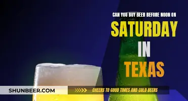 Buying Beer in Texas: Saturday Noon Shopping Rules