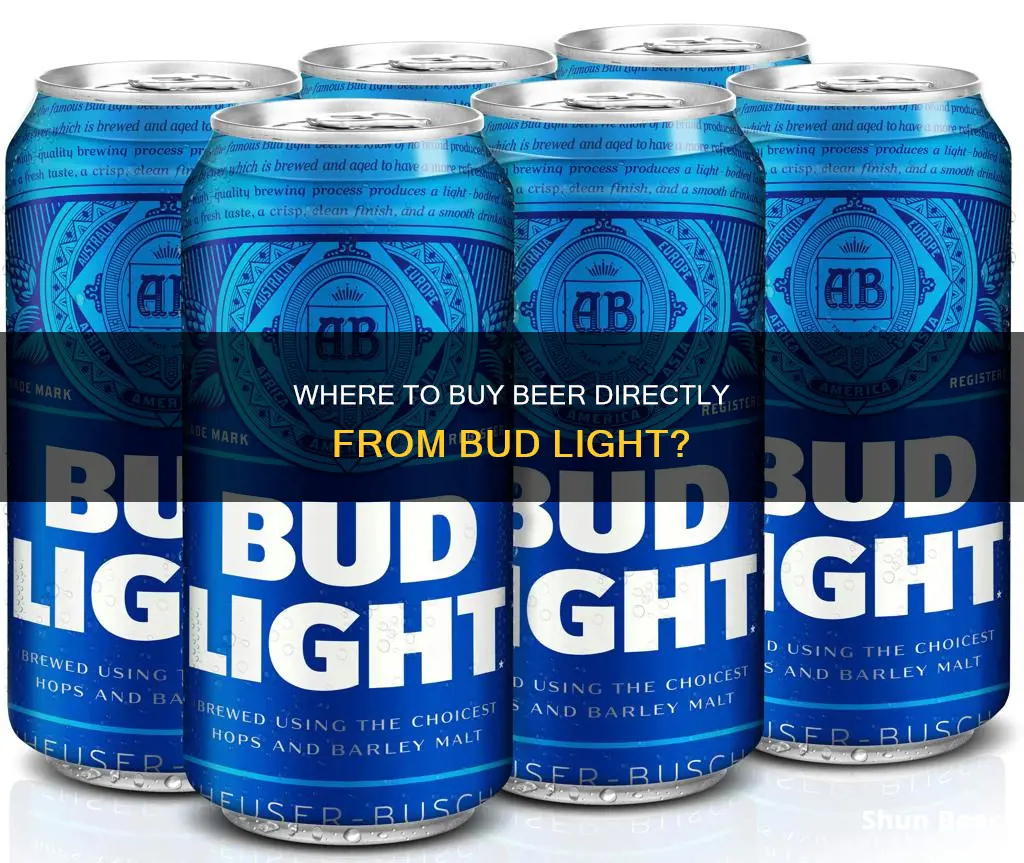 can you buy beer direclty from bud light