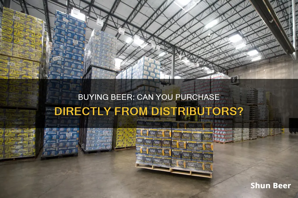 can you buy beer directly from a distributor