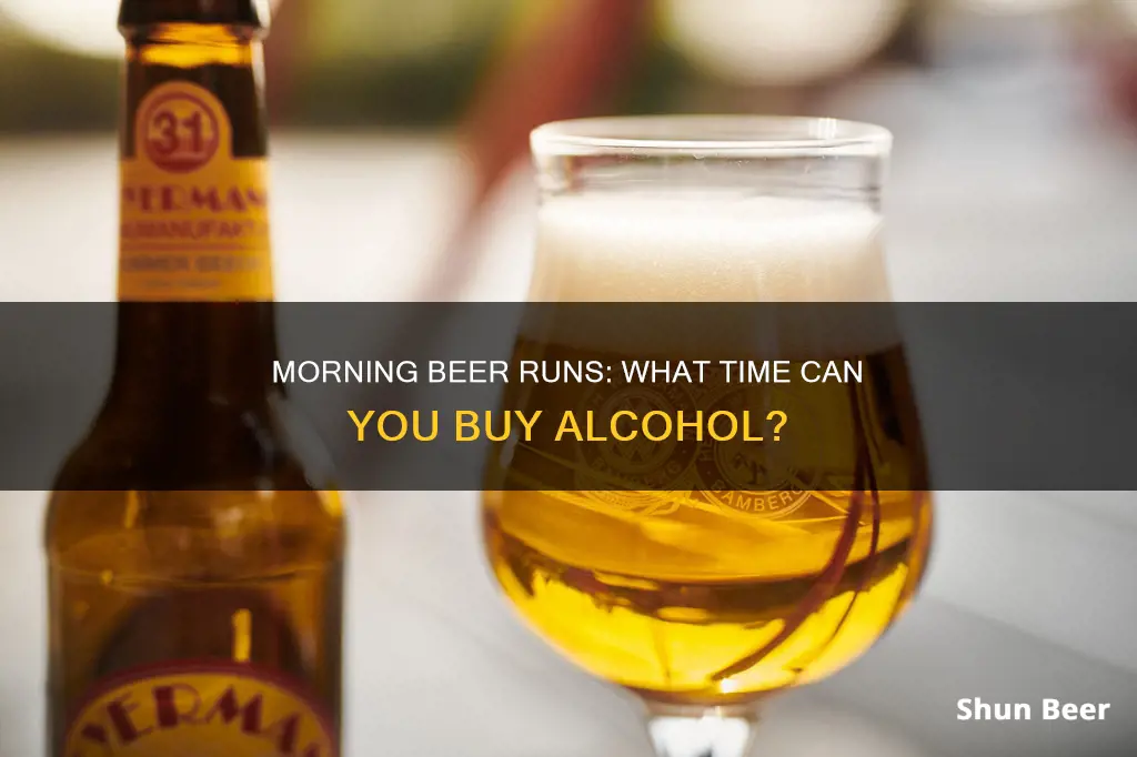 can you buy beer early in the morning