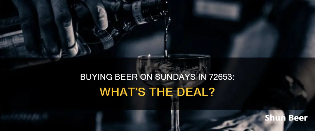 can you buy beer in 72653 on sunday