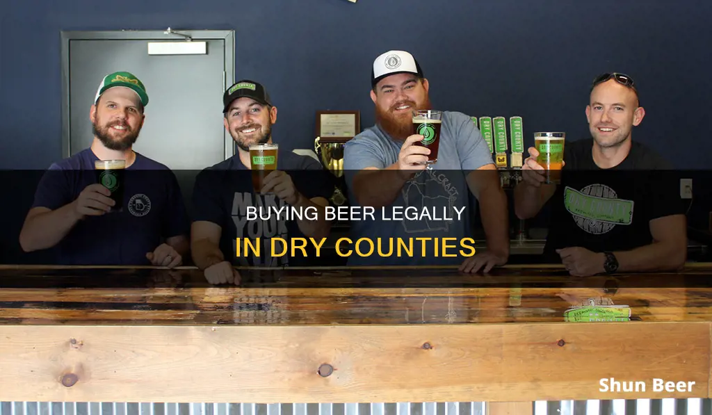 can you buy beer in a dry county