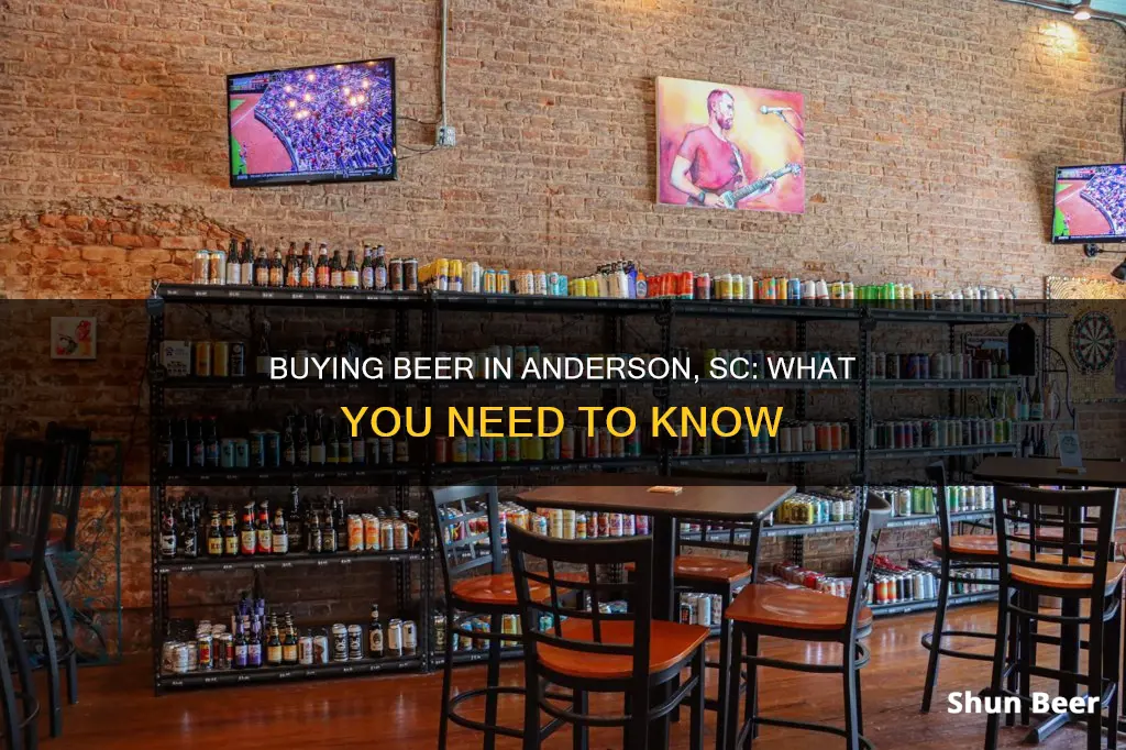 can you buy beer in anderson sc