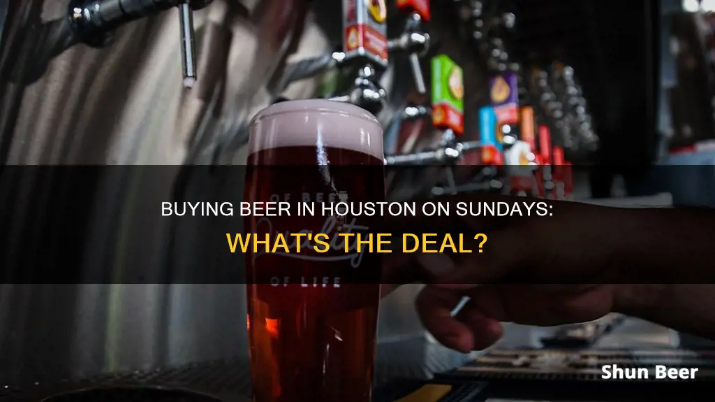 can you buy beer in houston on sunday