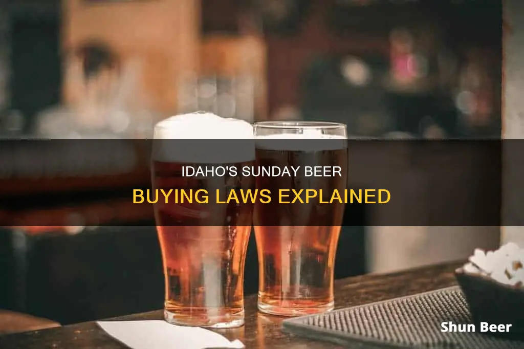 can you buy beer in idaho on sunday