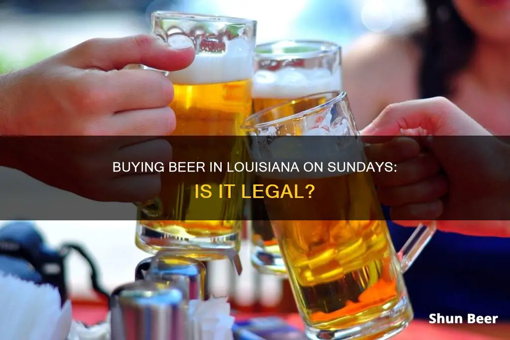 can you buy beer in louisiana on sunday