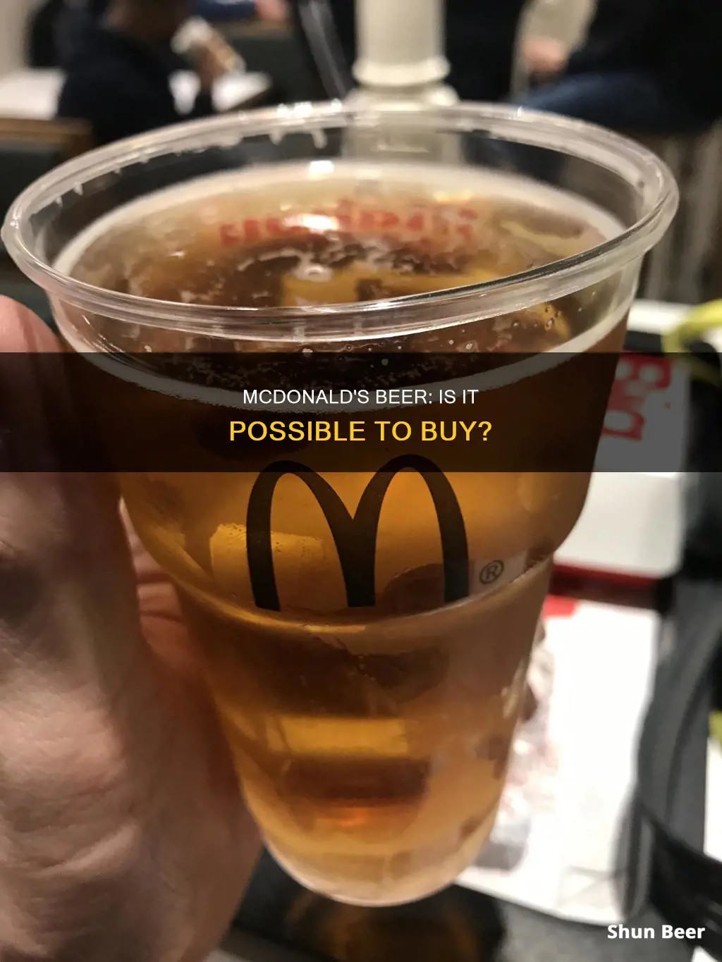 can you buy beer in mcdonalds