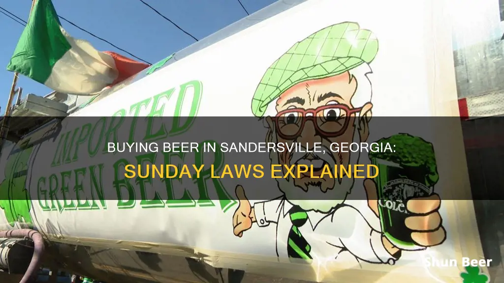 can you buy beer in sandersville georgia on sunday