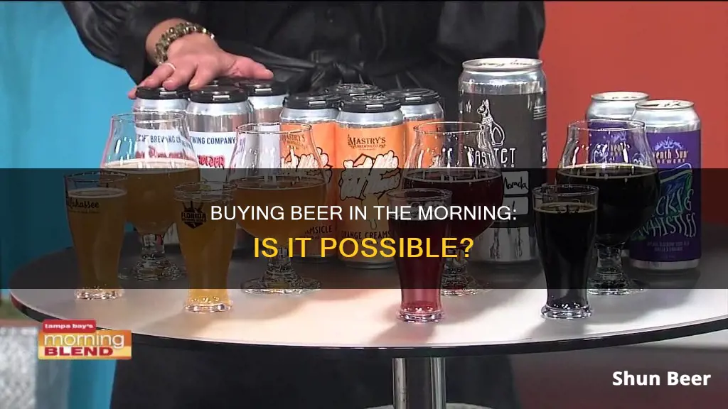 can you buy beer in the morning