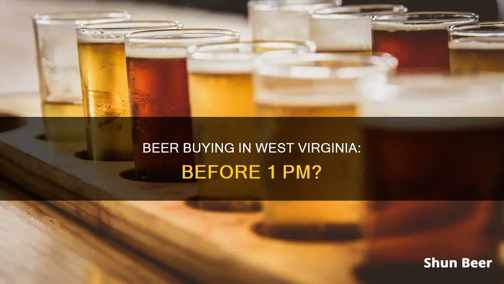 can you buy beer in wva before one pm