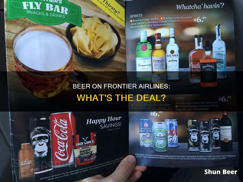 can you buy beer on frontier airlines