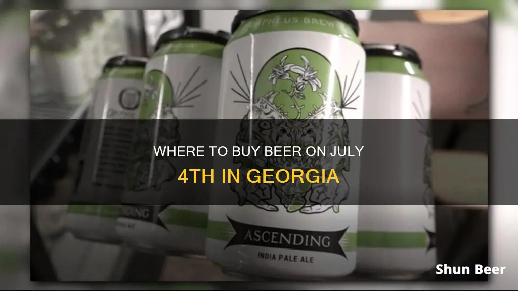 can you buy beer on july 4th in georgia