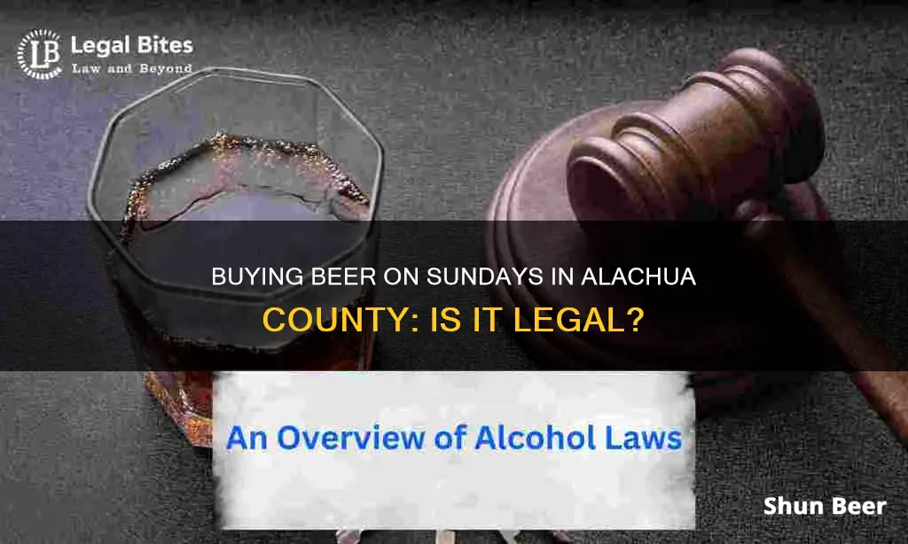 can you buy beer on sunday in alachua county