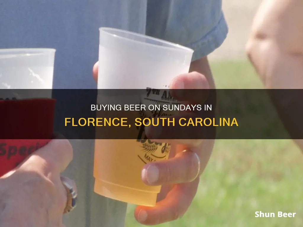 can you buy beer on sunday in florence south carolina