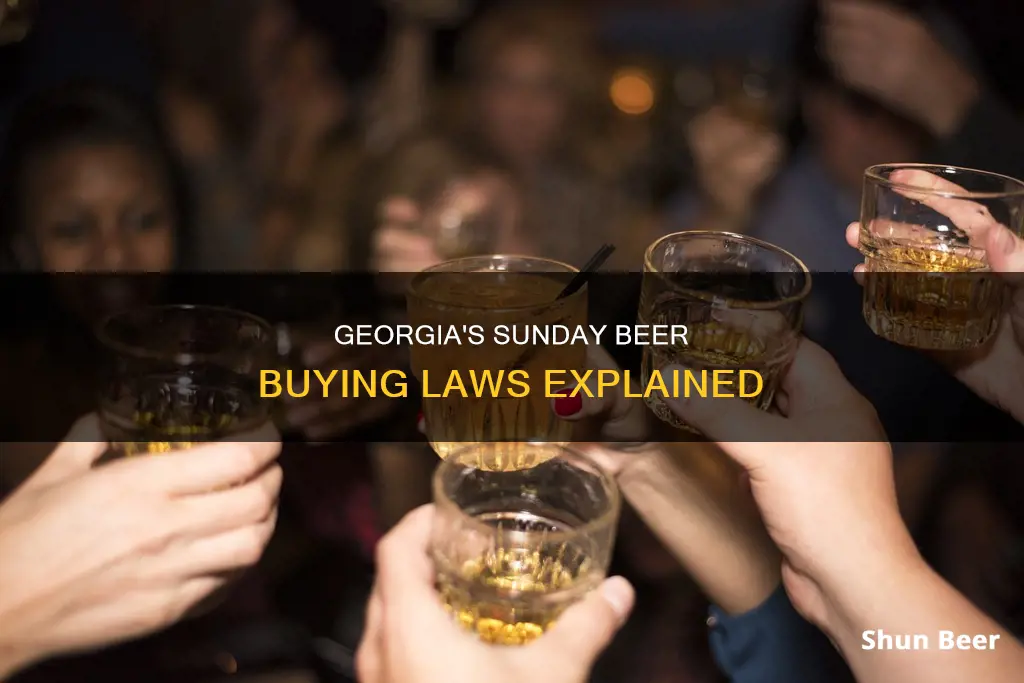 can you buy beer on sunday in ga