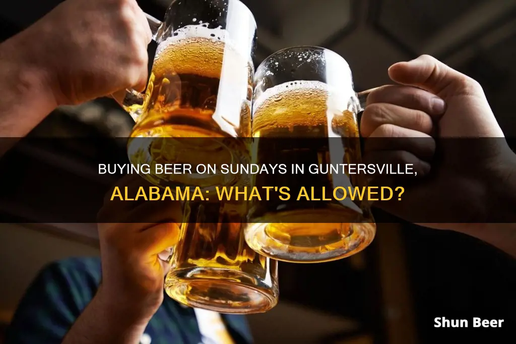 can you buy beer on sunday in guntersville al