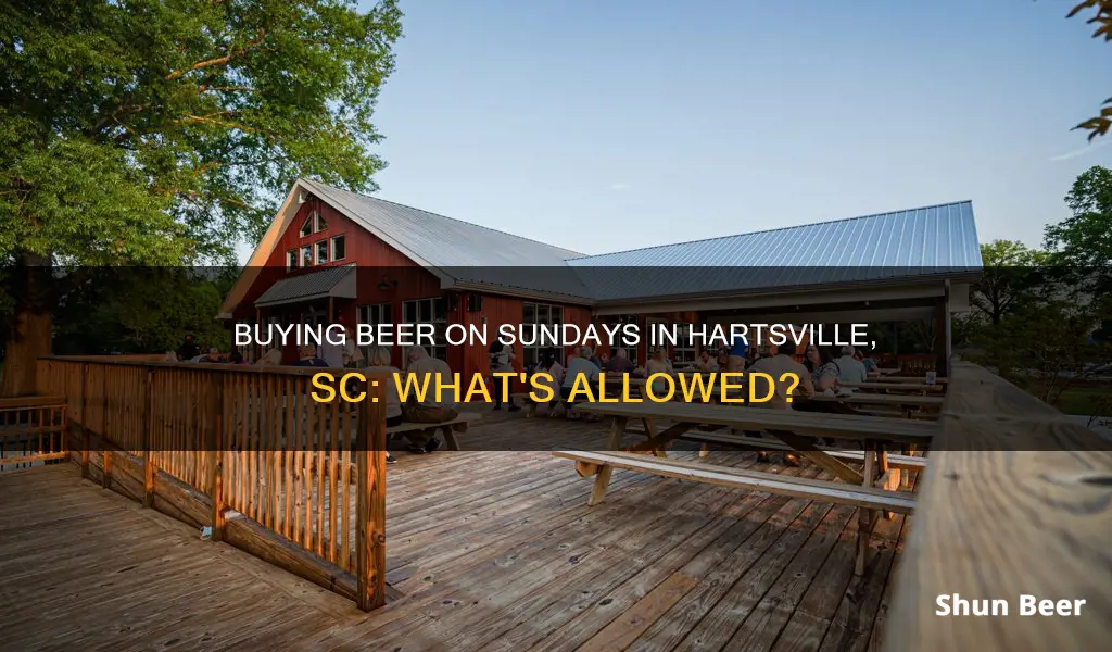 can you buy beer on sunday in hartsville sc