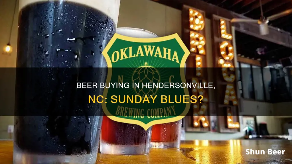 can you buy beer on sunday in hendersonville nc