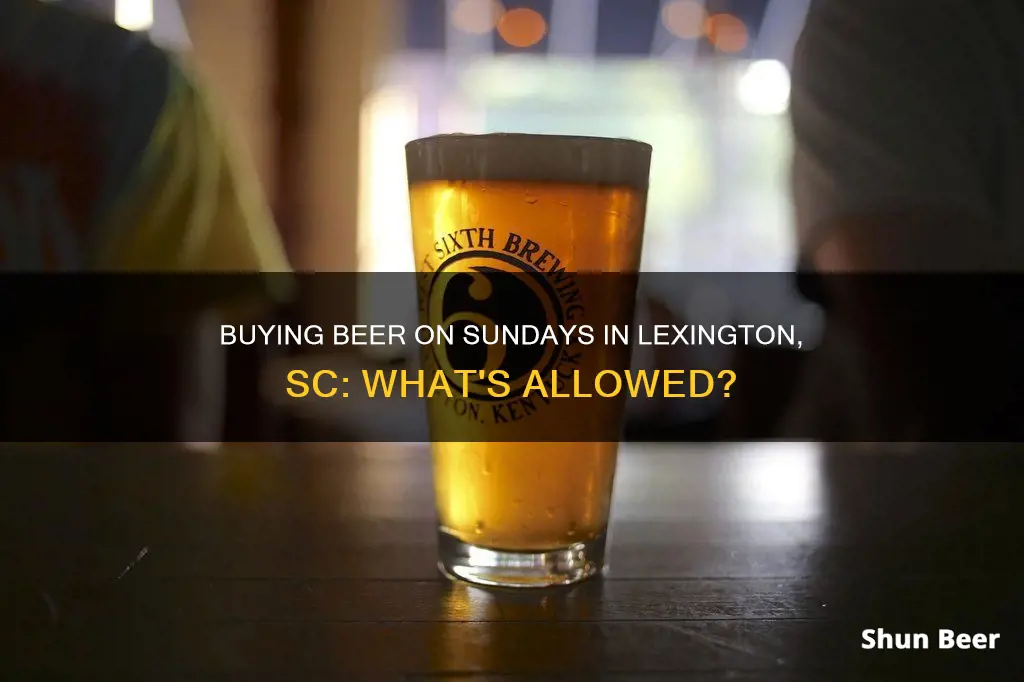 can you buy beer on sunday in lexington sc