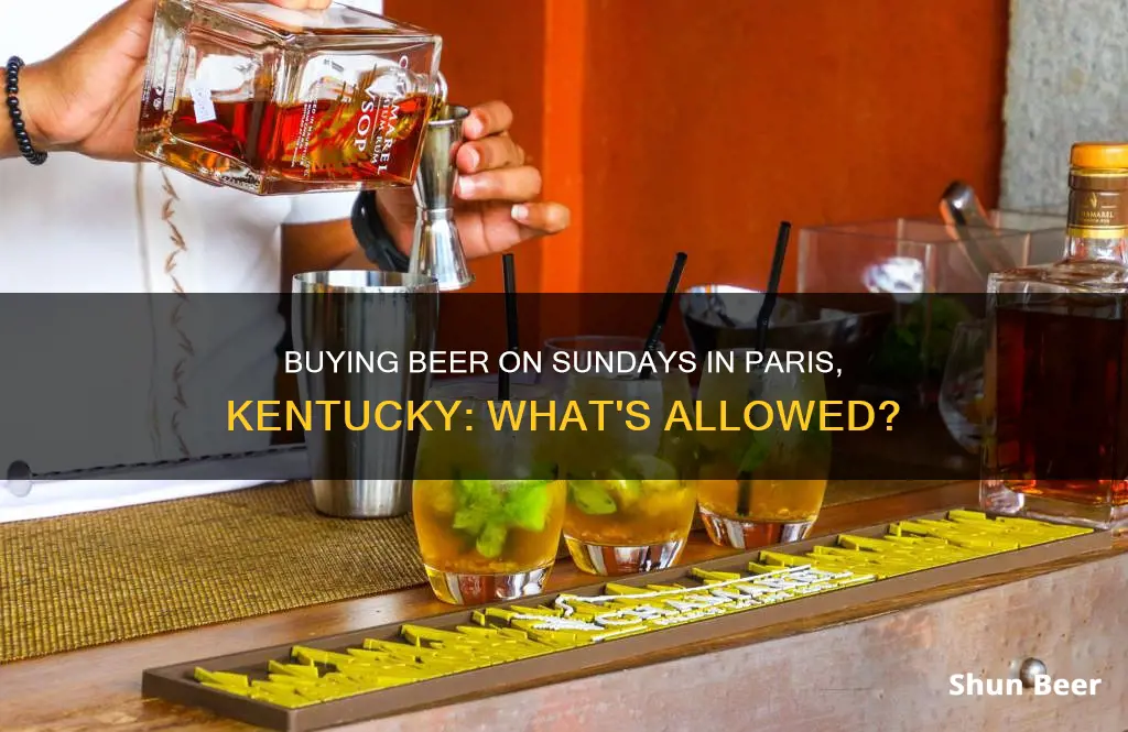 can you buy beer on sunday in paris ky