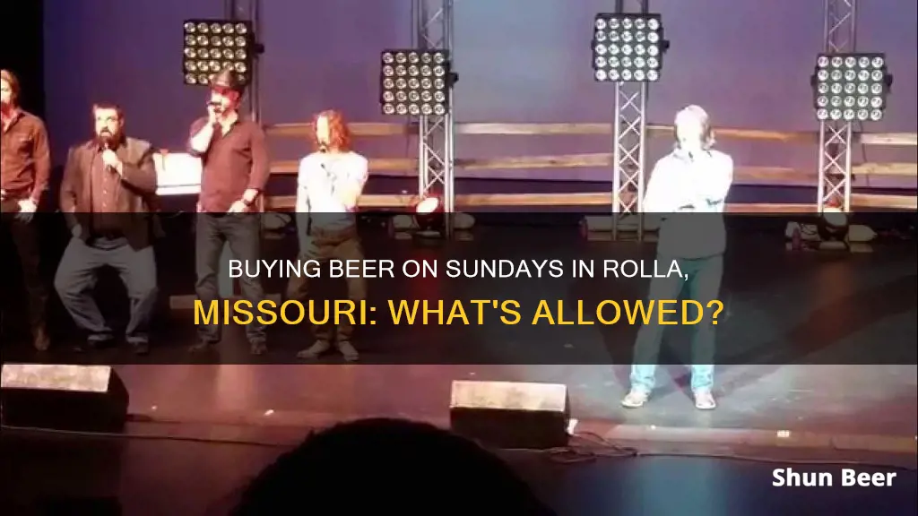 can you buy beer on sunday in rolla mo