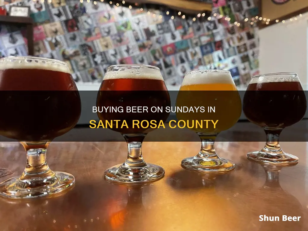 can you buy beer on sunday in santa rosa county