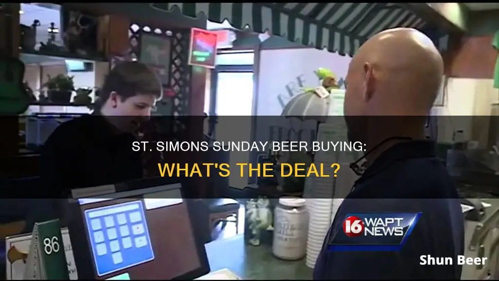 can you buy beer on sunday in st simons