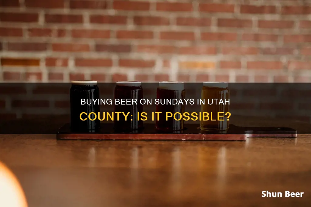 can you buy beer on sunday in utah county