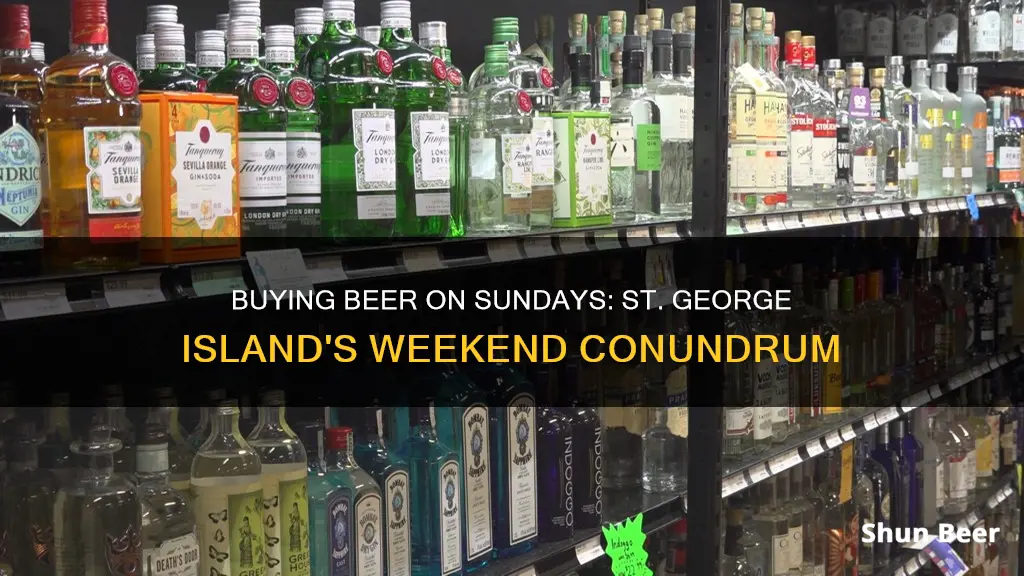 can you buy beer on sunday st george island