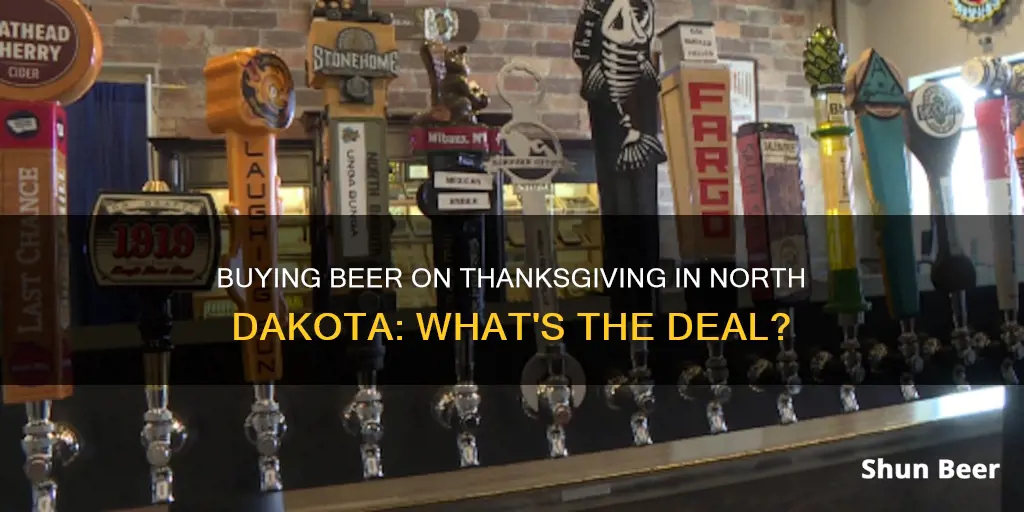 can you buy beer on thanksgiving in north dakota