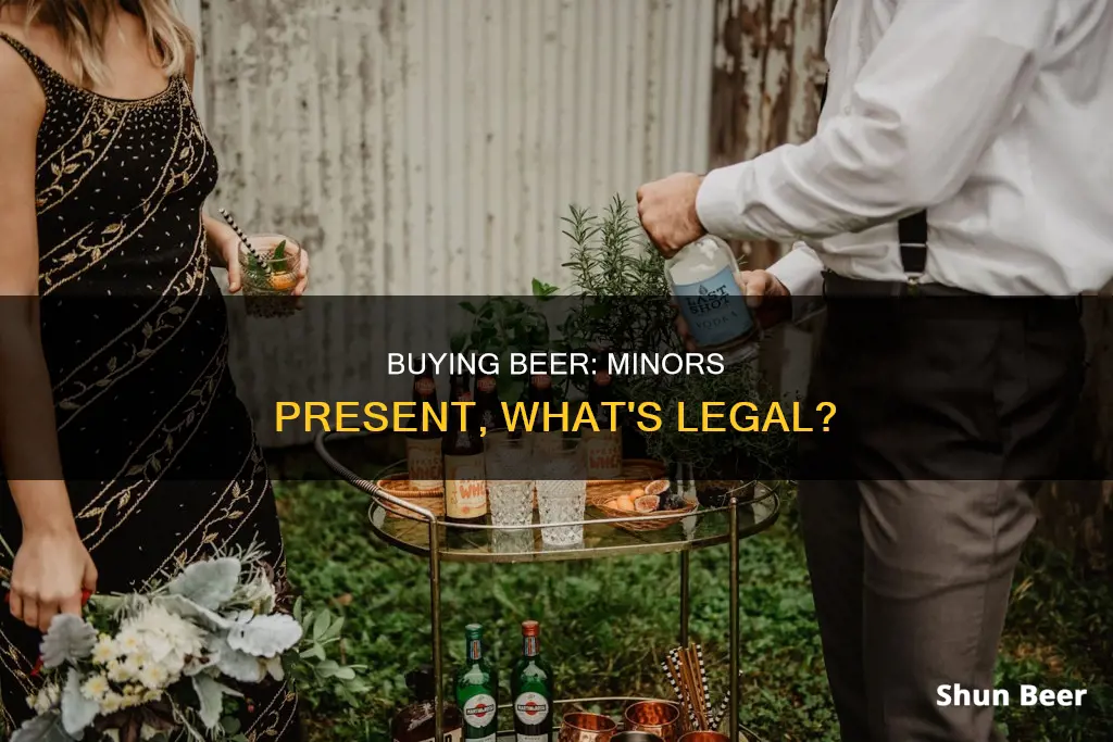 can you buy beer with a minor present