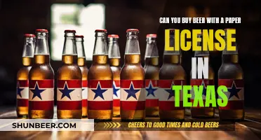 Texas Teen Beer Buying: Paper License Power?