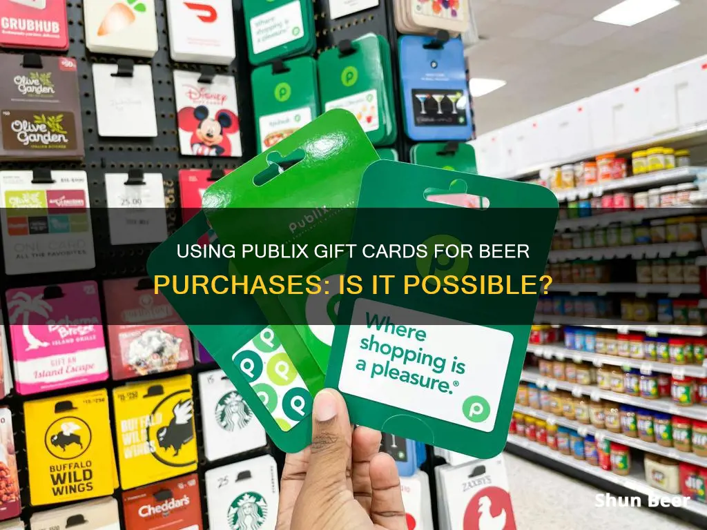 can you buy beer with a publix gift card