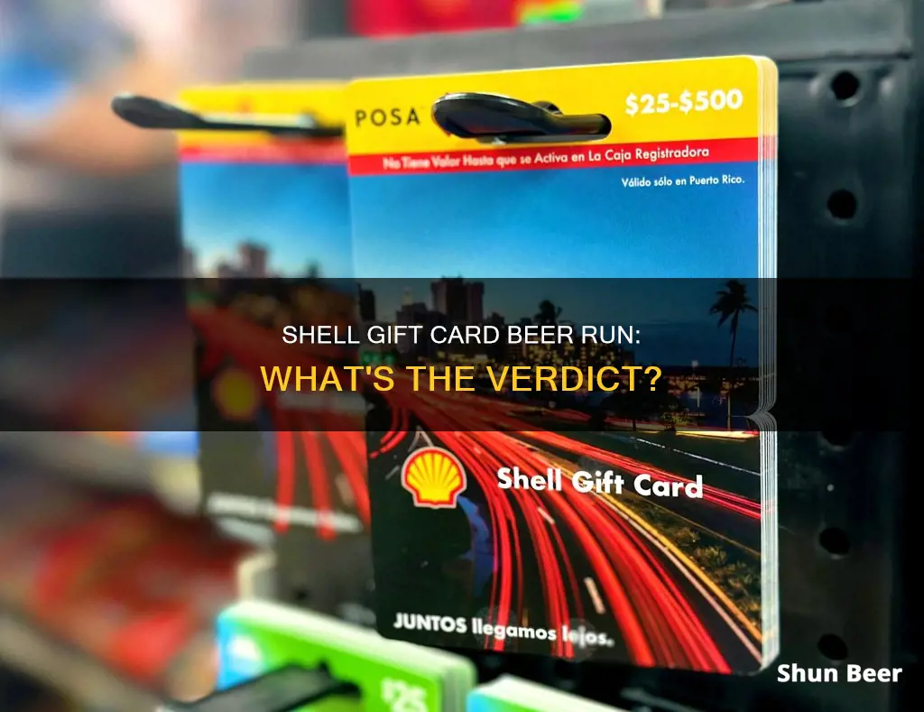 can you buy beer with a shell gift card