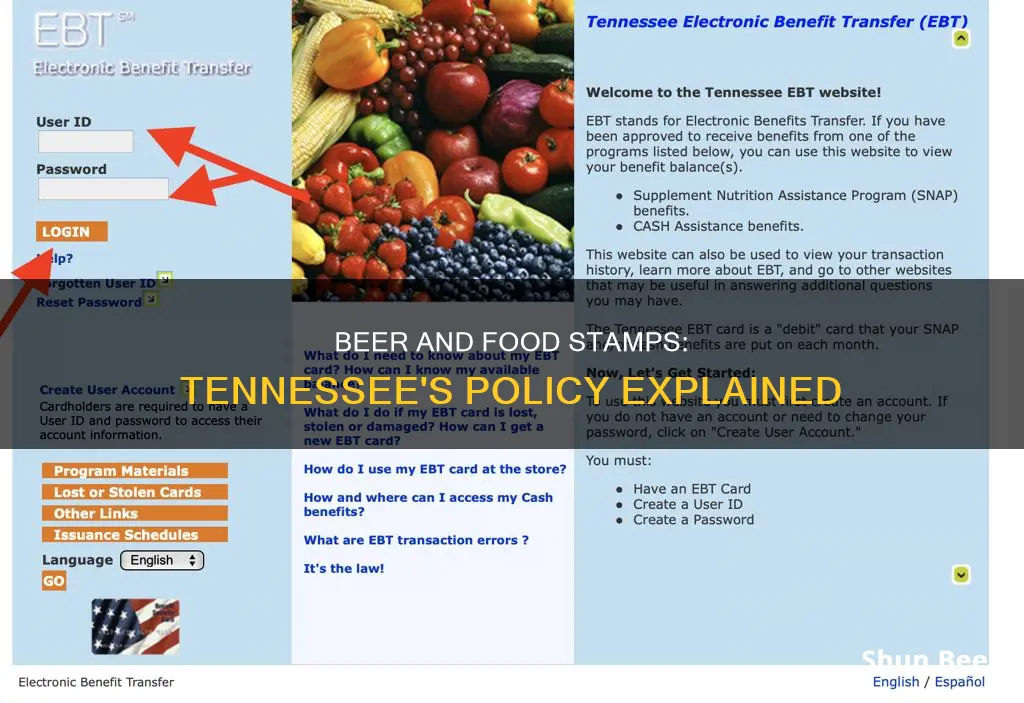 can you buy beer with food stamps in tennessee