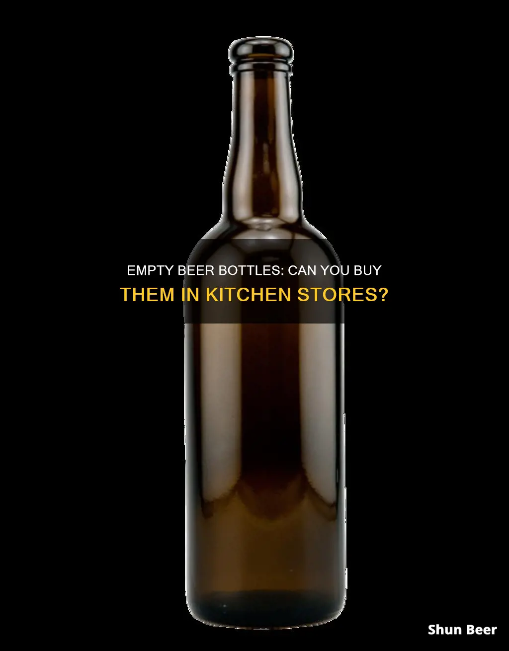 can you buy empty beer bottles in kitchen stores