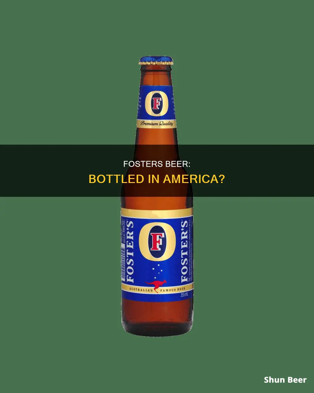 can you buy fosters beer in a bottle in america