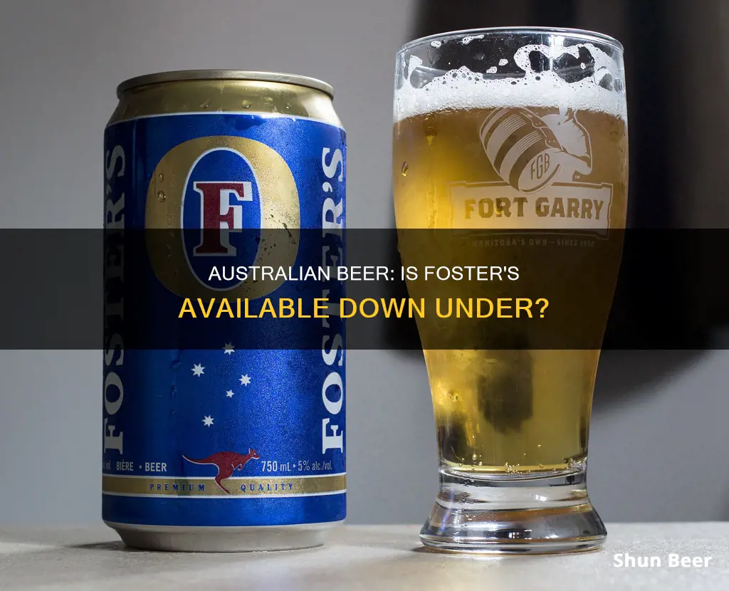 can you buy fosters beer in australia