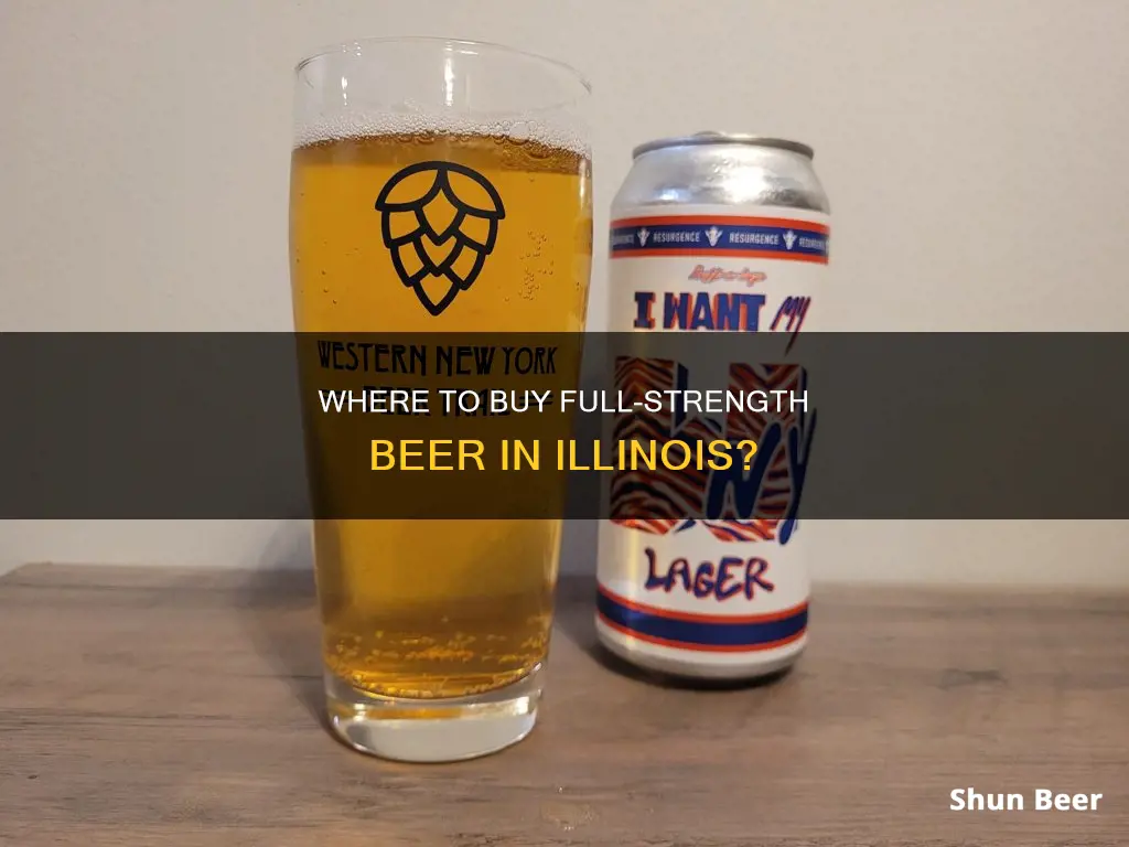 can you buy full strength beer in illinois