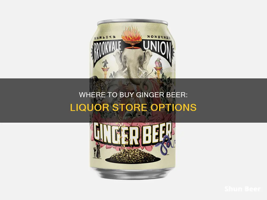 can you buy ginger beer at a liquor store