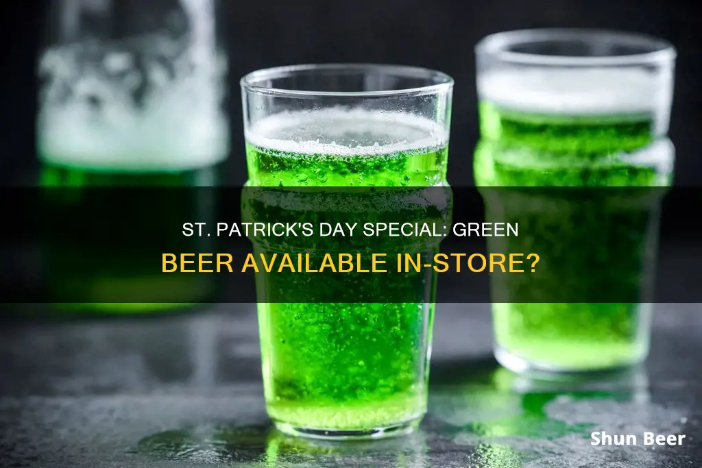 can you buy green beer at the store