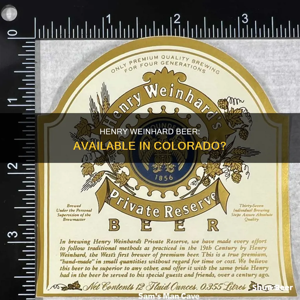 can you buy henry weinhard beer in colorado