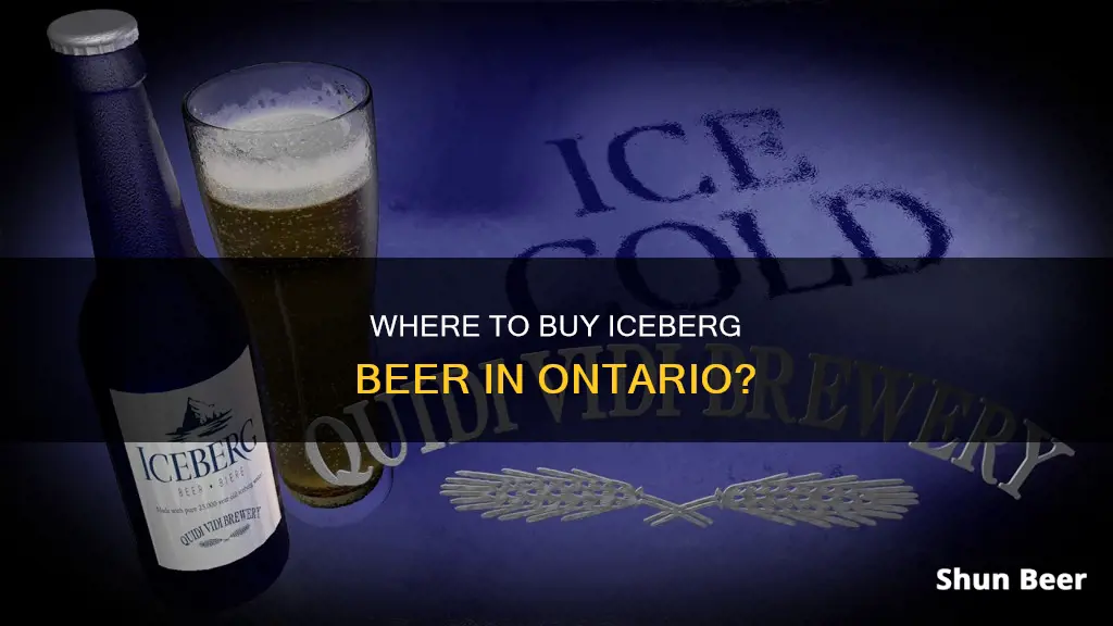 can you buy iceberg beer in ontario