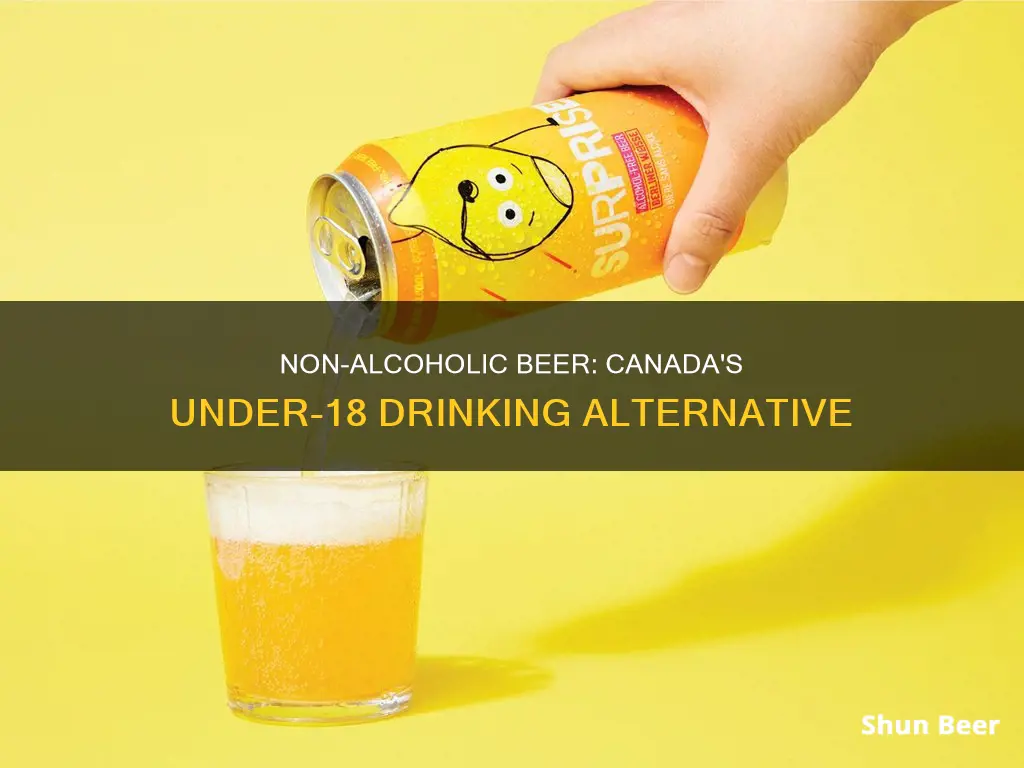 can you buy non alcoholic beer under 18 in canada