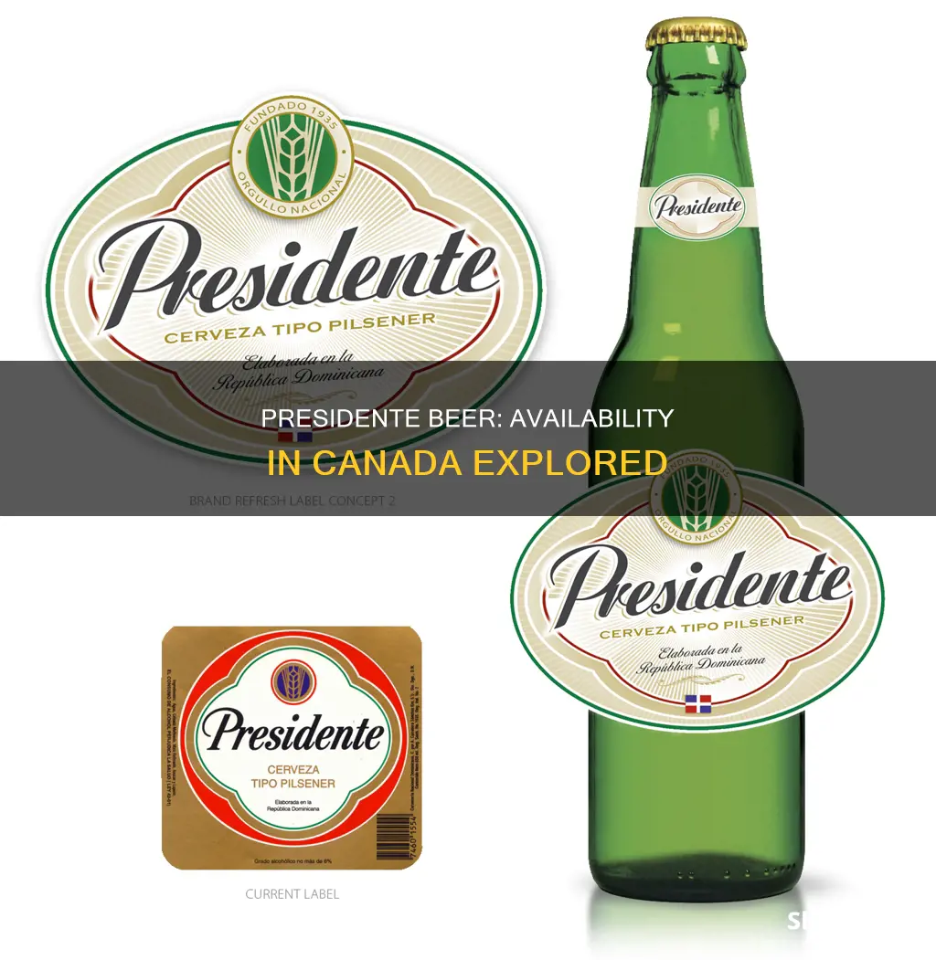 can you buy presidente beer in canada