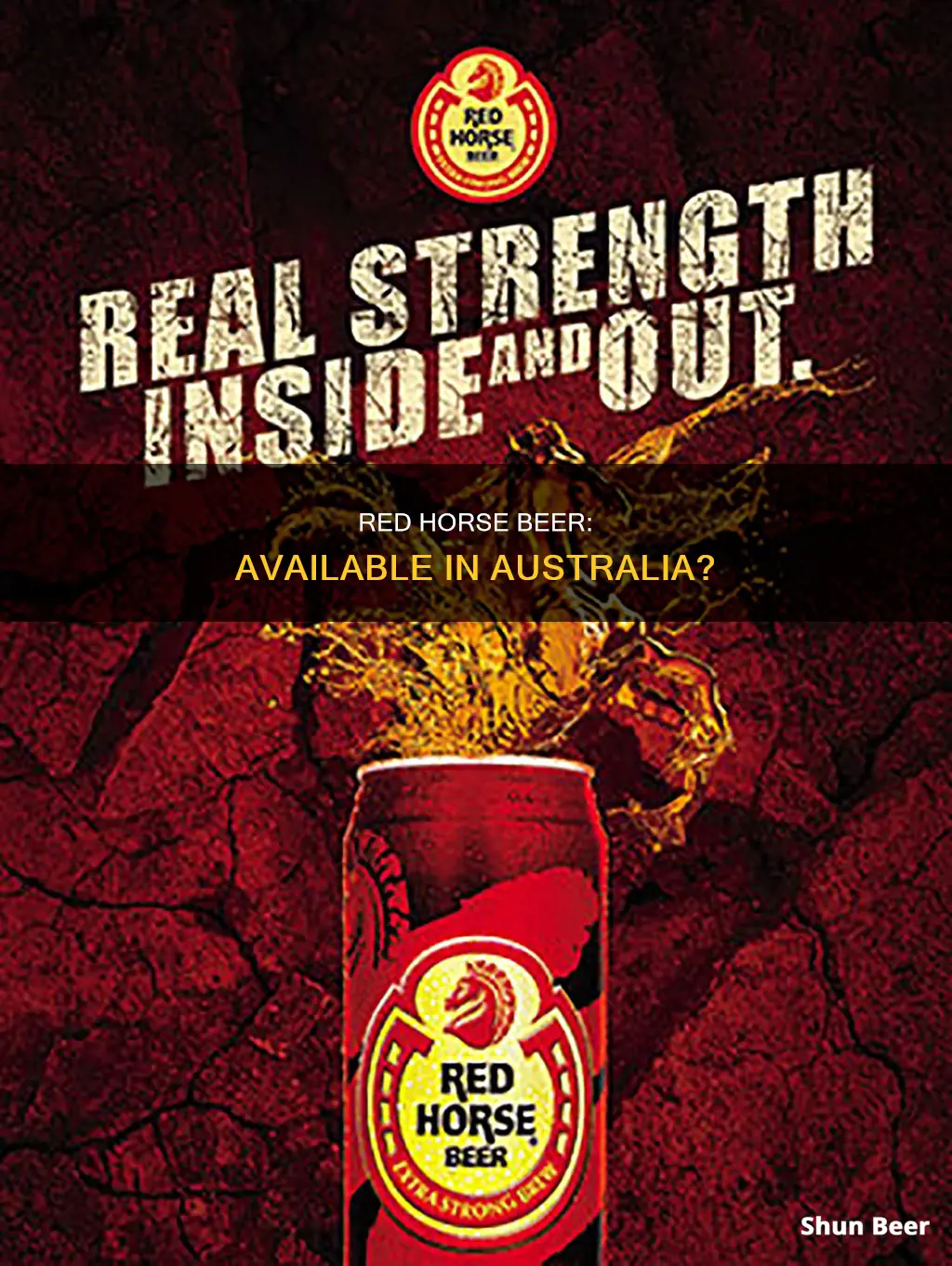 can you buy red horse beer in australia