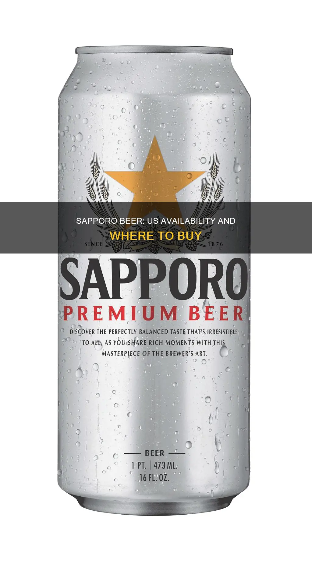 can you buy sapporo beer in the us