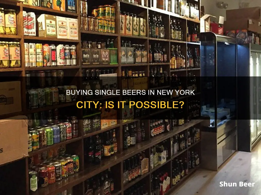 can you buy single beers in new york city