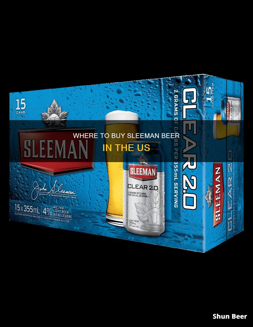 can you buy sleeman beer in the us