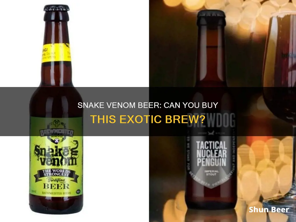 can you buy snake venom beer